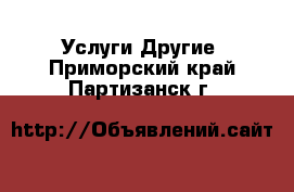 Услуги Другие. Приморский край,Партизанск г.